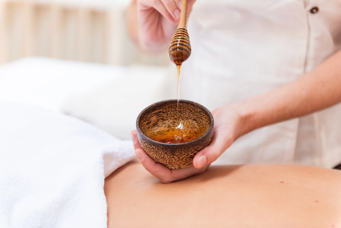 Medová detoxikačná masáž